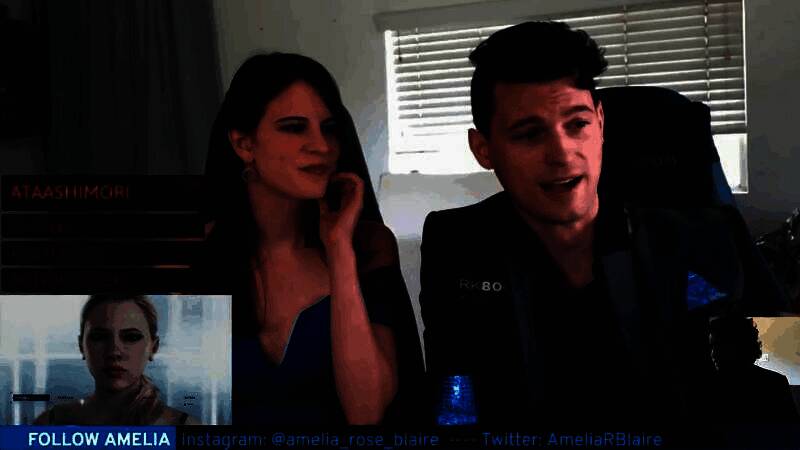 布莱恩·德查特与阿米莉亚在《底特律：变人》中的经典角色形象并列展示，象征叙事传承