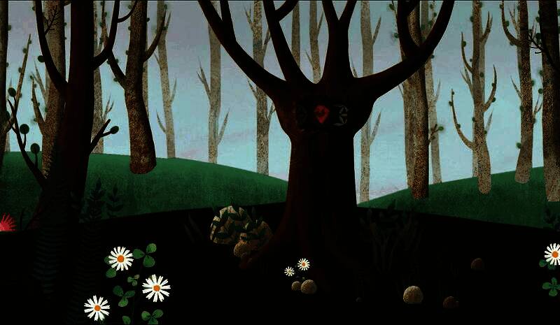 树干上的图案机关正在被调整，符文依次亮起