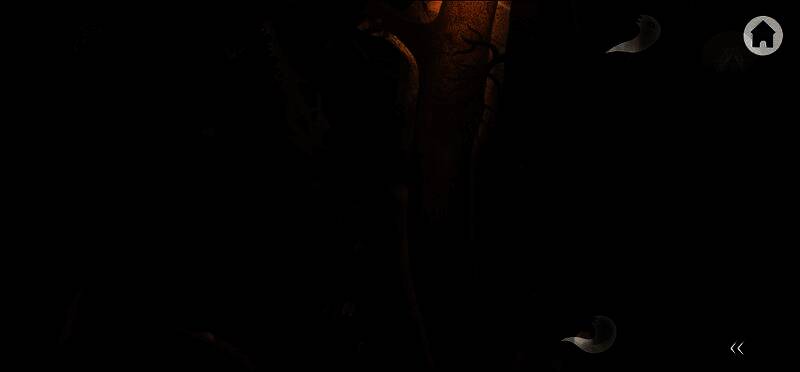 第一只小幽灵被唤醒，漂浮在树根上方