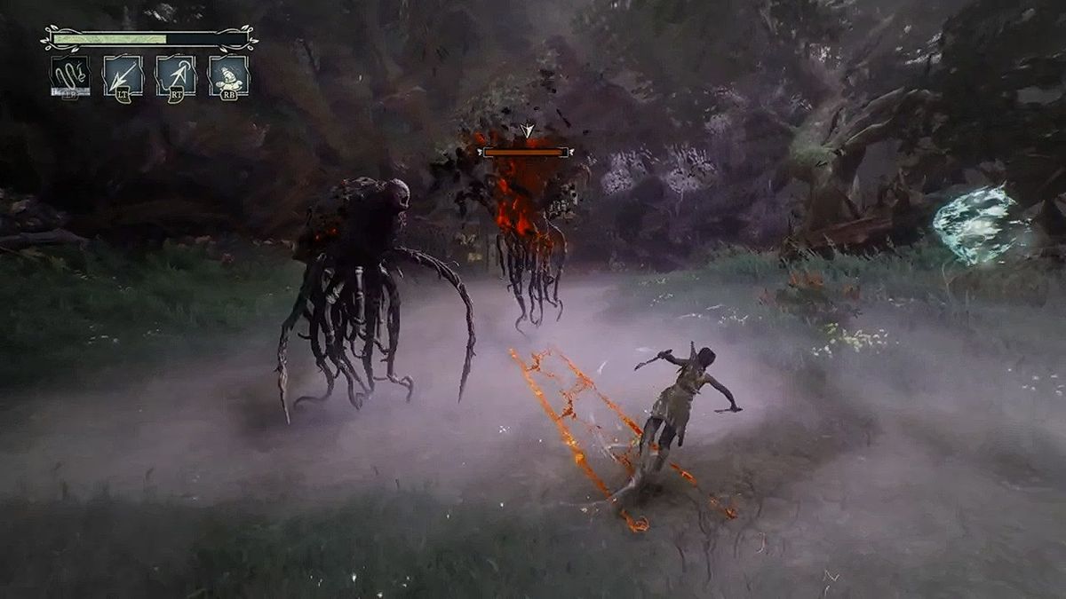 游戏LOGO特写，字体设计融合南方民俗元素