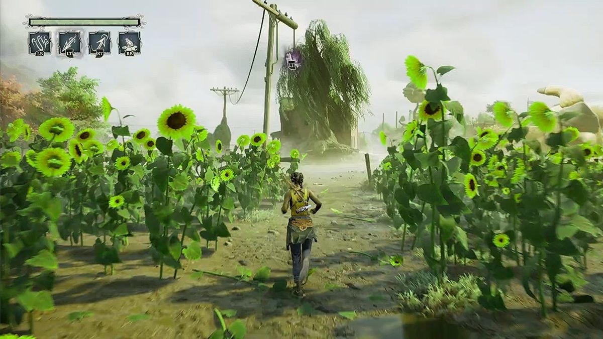 敌人设计图，形似鹿角的怪物在月下潜行