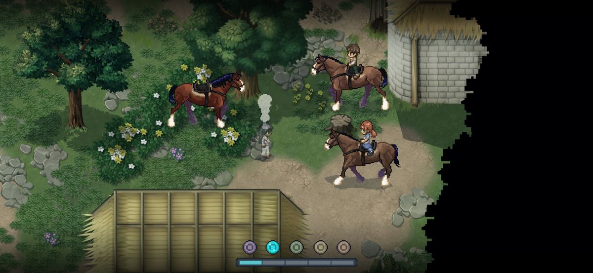 玩家依次点击四位NPC