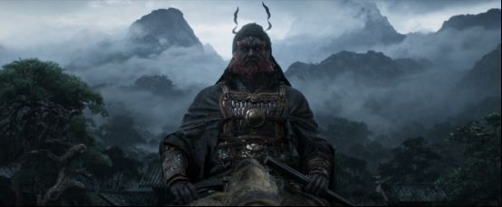 游戏科学团队工作场景概念图，墙上贴有‘钟馗’设定草图与神话文献参考