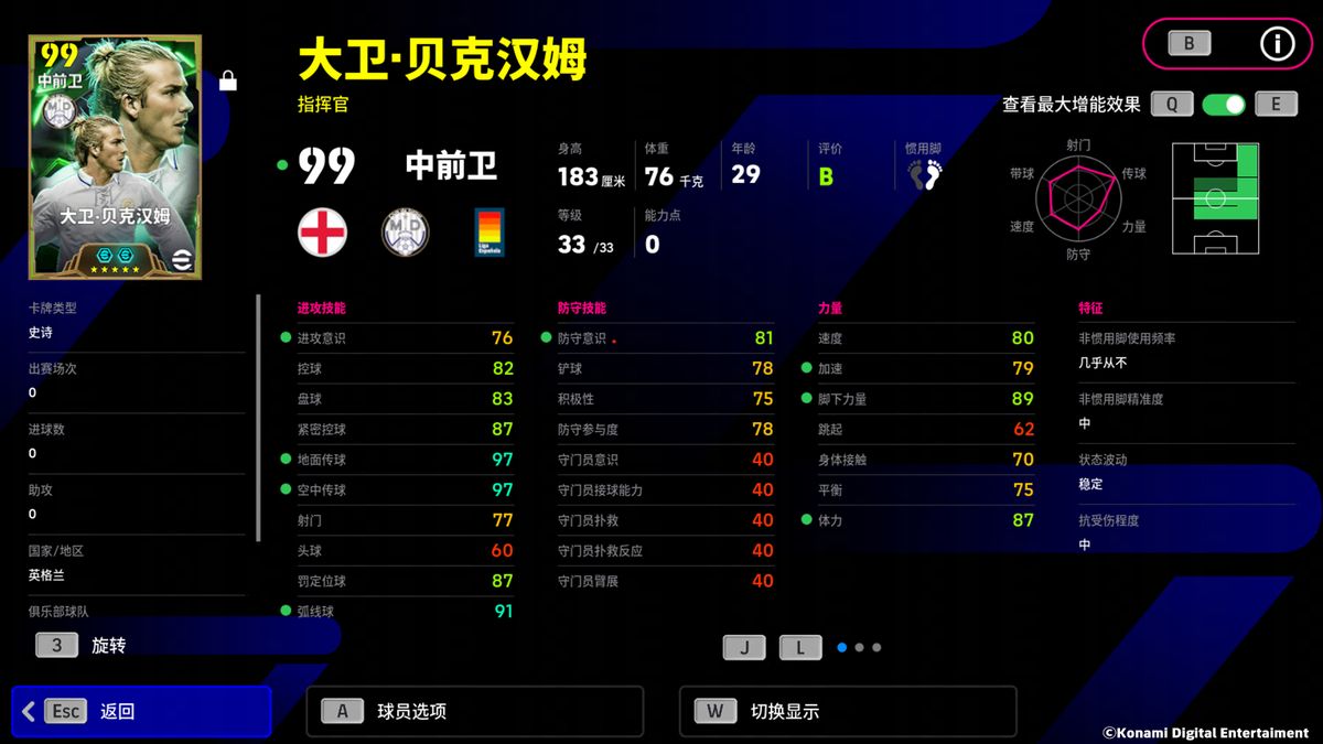 贝克汉姆任意球破门瞬间的艺术渲染图，皮球划出完美弧线直挂死角