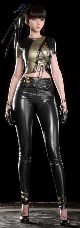 游戏内角色穿着新服装的渲染图，光影细腻，动作自然