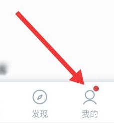 QQ阅读“我的”页面界面，突出显示右下角入口