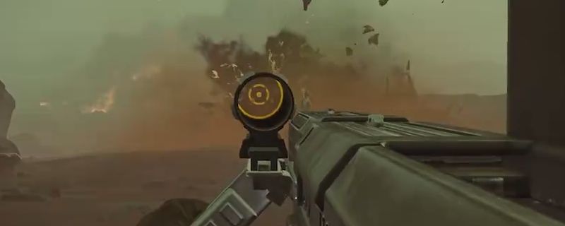 《绝地潜兵2》游戏中机炮战备的属性界面展示，详细列出人机功效、射速、稳定性等数值参数