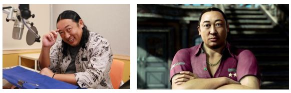 游戏角色‘胜·藤田’立绘展示，身穿厨师服但肌肉发达，手持菜刀与短棍，表情豪爽