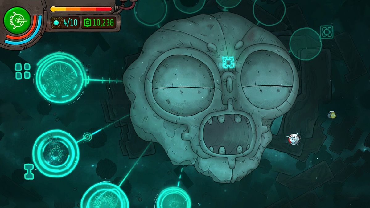 飞船内部控制台界面，Matey正在播报导航信息