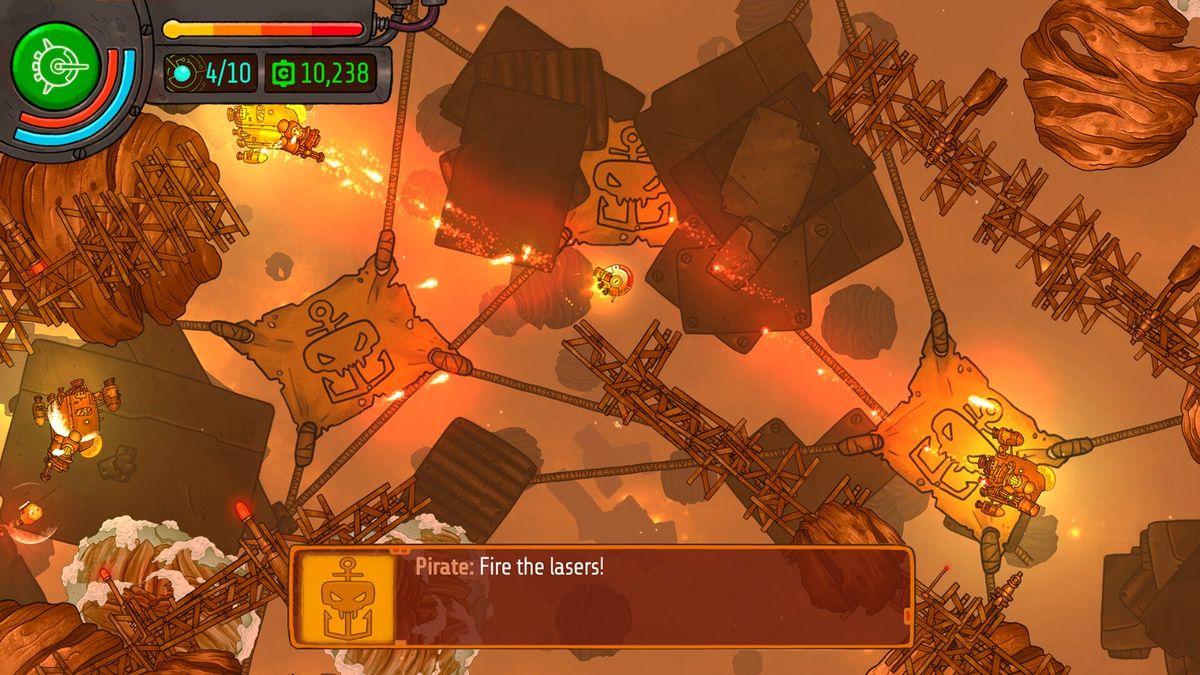 玩家在废弃空间站中搜寻物资，周围漂浮着破损集装箱