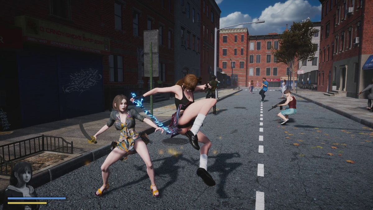 克拉肯的巨大触须从地底破土而出，缠绕住惊恐的人类