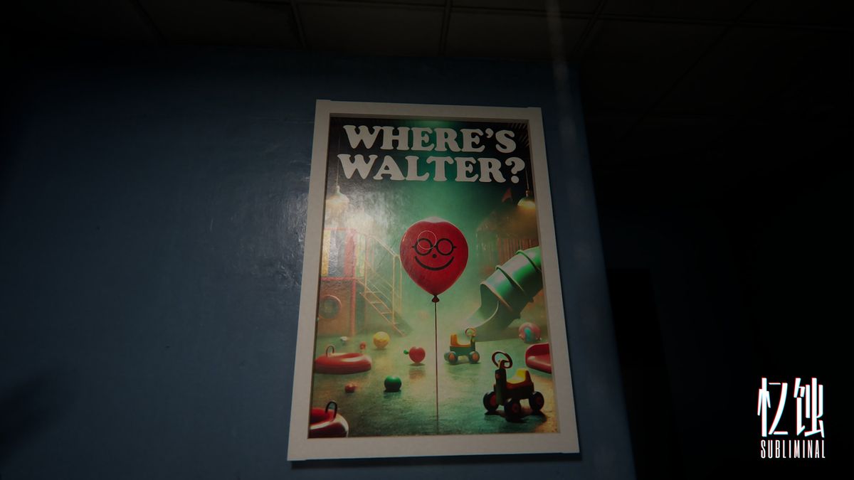 玩家正在操作机关解谜，屏幕上显示复杂的符号连线系统，周围散落着写满线索的纸张