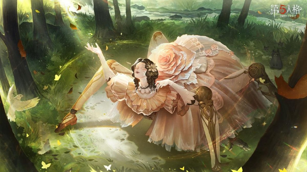 活动现场全景图，人潮涌动，舞台布置充满立秋氛围，背景板上印有《第五人格》角色与节气元素