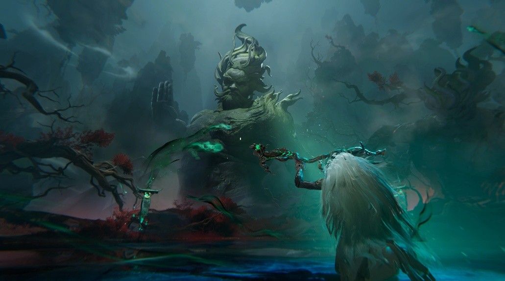 BOSS形象如山川树木化形，充满志怪传说气息