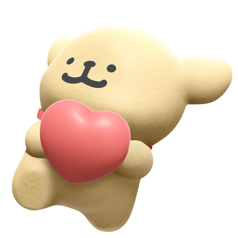 限定手持物「小金毛玩偶」展示，小巧可爱，适合搭配多种造型