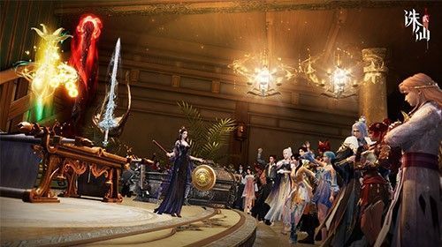 经典角色群像登场：陆雪琪执剑立于学堂前，鬼厉背影伫立崖边，远处兽神幻影若隐若现