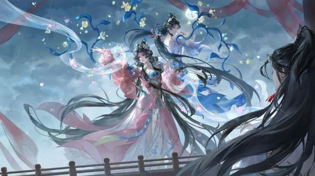 多人对战场景截图，多名玩家在废墟战场激烈交锋，技能特效交织