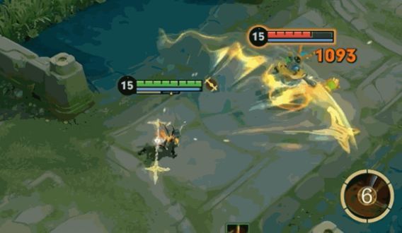 蚩姹最终形象定格图，五种兵器环绕周身，背景为战场硝烟，彰显战神风范