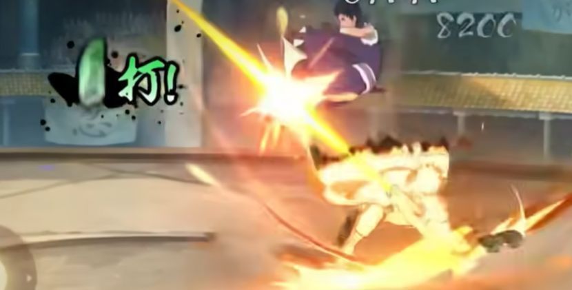 九喇嘛水门使用飞雷神之术进行瞬移，留下残影，动作迅捷如电