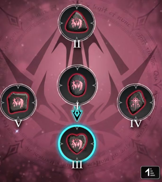 红色符文特写图，散发金色光芒，周围环绕着能量纹路，象征顶级稀有度与强大威力