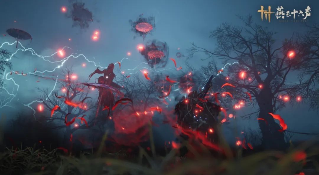 《燕云十六声》PC与移动端对比图，展示不同界面布局与操作适配设计