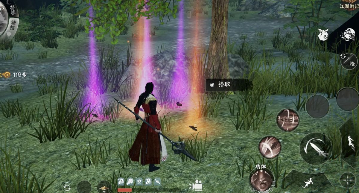 千足毒王BOSS战场景，巨型蜘蛛形态怪物盘踞洞穴中央，周围布满蛛网和毒液