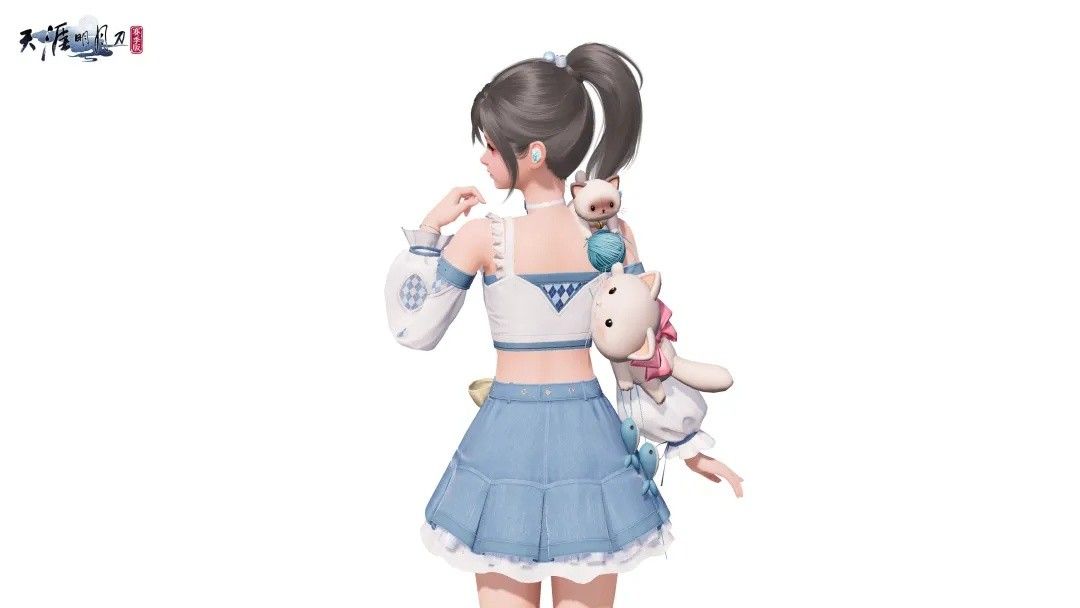 灵殊·毛线团饰品展示，小猫戴着毛线球帽子，萌态十足