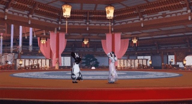 舞蹈特写镜头，人物眼神交汇，氛围感拉满