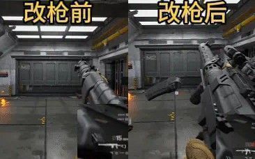 AS Val弹道测试图，显示连续射击时子弹分布较为集中，后坐力控制良好