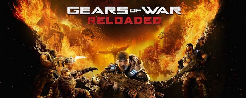 《战争机器：重装上阵》游戏中一枚发光的蓝色齿轮状狗牌特写，背景为战场废墟，凸显其隐藏感与科技质感