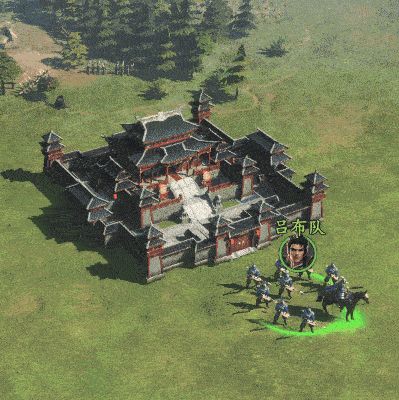 游戏内昼夜切换动画演示，从烈日当空逐渐过渡至星月低垂，战场光影动态变化