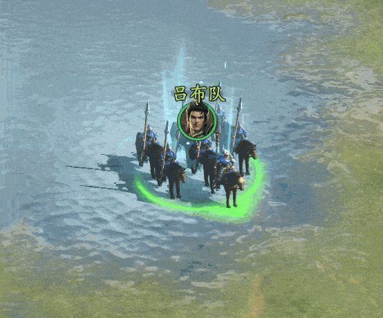 部队在沼泽地形中缓慢前行，泥泞地面泛起涟漪，周围芦苇丛生，凸显环境阻碍