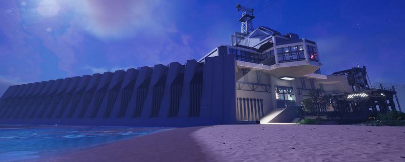 《幸福工厂》中地板型工厂布局示意图，显示设备下方留有两格高物流通道，传送带悬挂在天花板上并通过地洞连接垂直传送带