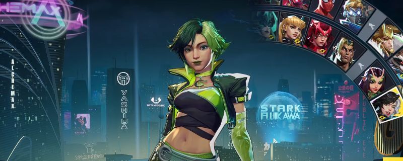 漫威争锋中冰月花雪角色立绘，身着冰雪主题战衣，手持寒冰法杖，周身环绕霜雪特效，展现其控制与治疗双修特性