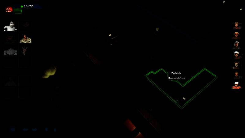 夜晚墓地场景，墓碑林立，雾气弥漫，远处有幽光闪烁