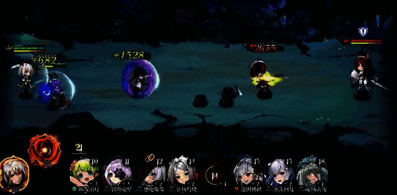 元素羁绊激活界面截图，展示火、水、风等元素加成效果及角色搭配提示