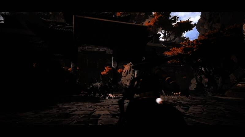 角色在空中施展华丽连招，剑气纵横，光影交错