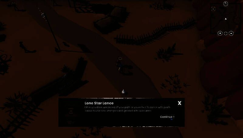 角色技能树界面展示，包含战斗、生存、社交三大类别，图标设计复古且富有西部风格