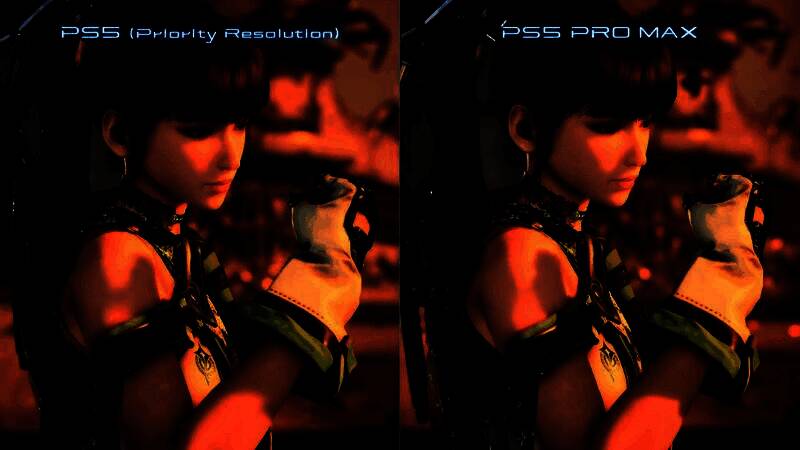 《星刃》角色在沙漠场景中奔跑，光影细节丰富，沙粒与装甲反光效果逼真