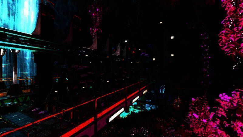 玩家手持采矿工具在矿脉前挖掘，火花四溅，背景是尚未开发的黑暗洞穴