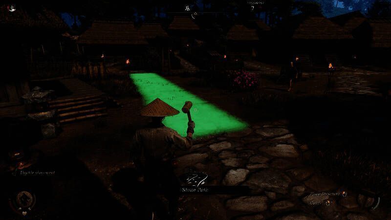 玩家在游戏中建造村庄的场景，房屋错落有致，村民忙碌劳作，展现生动的社区生活