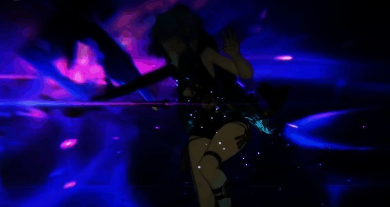 伊德海莉释放终结技，巨锤砸地引发冰爆，范围内的敌人被击飞，技能结束后周身浮现蓝色护盾