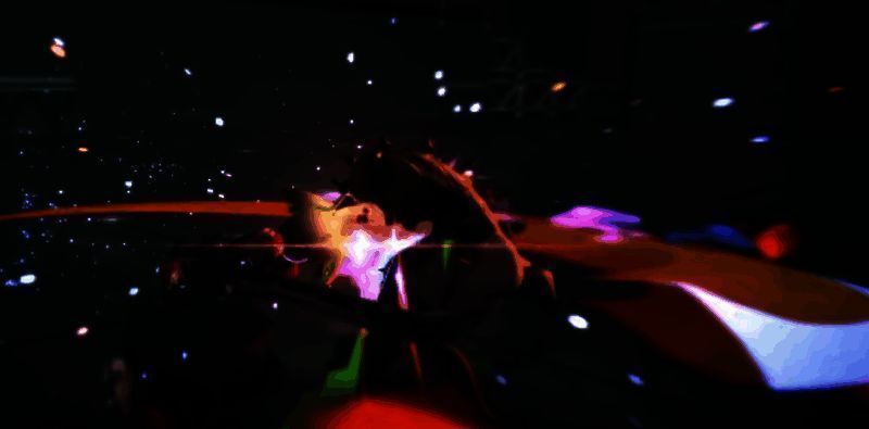 狛野真斗施展招架动作，双臂格挡敌方重击，火花四溅，随即发动反击斩击