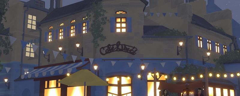 《小小书店》游戏画面展示角色在海滨市场渔市购买鱼类道具的场景