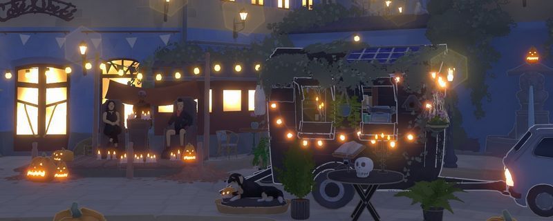 游戏内角色安Anne的立绘形象，站在书店门口微笑着看向远方，背景为温暖的黄昏街道