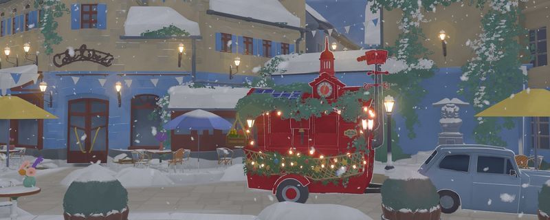 《小小书店》游戏画面，温馨的木质书架摆满书籍，主角站在柜台后微笑着迎接顾客，整体氛围宁静而治愈