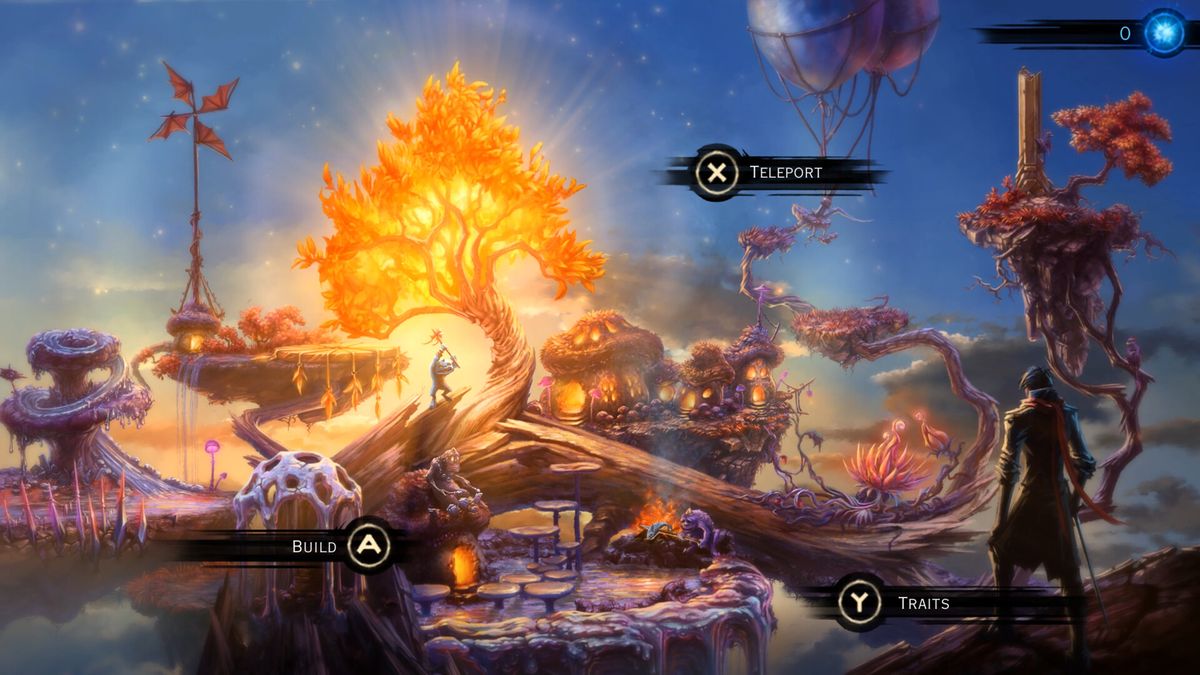 战斗界面展示，角色站在网格战场上释放魔法，敌人呈现多种形态