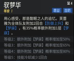 2技能「驭梦华」释放动画，全队角色被蓝色护盾包裹，防御上升