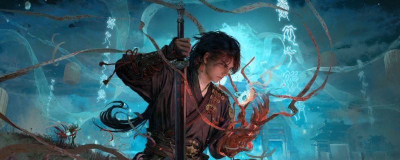 《古剑》游戏实机画面，展示角色在古风场景中战斗与探索，画面唯美，氛围神秘