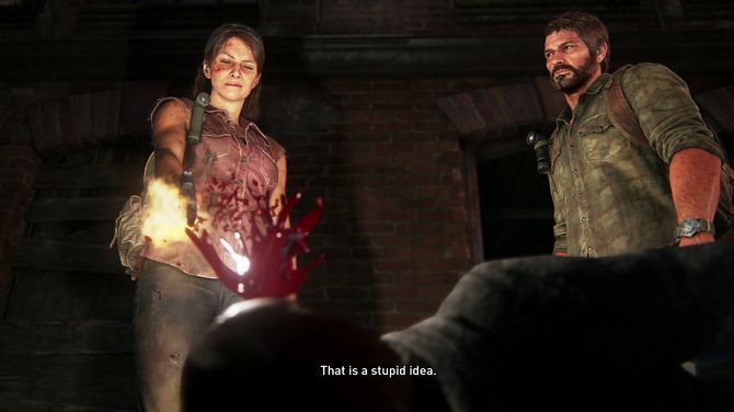 《最后的生还者：重制版》对比画面，右侧为PS5 Pro输出效果